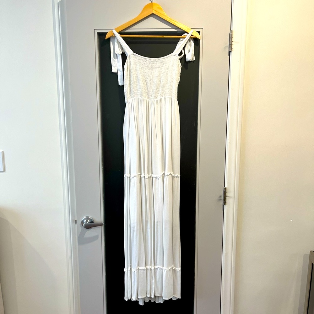 Bohemian Linen Maxi Dress